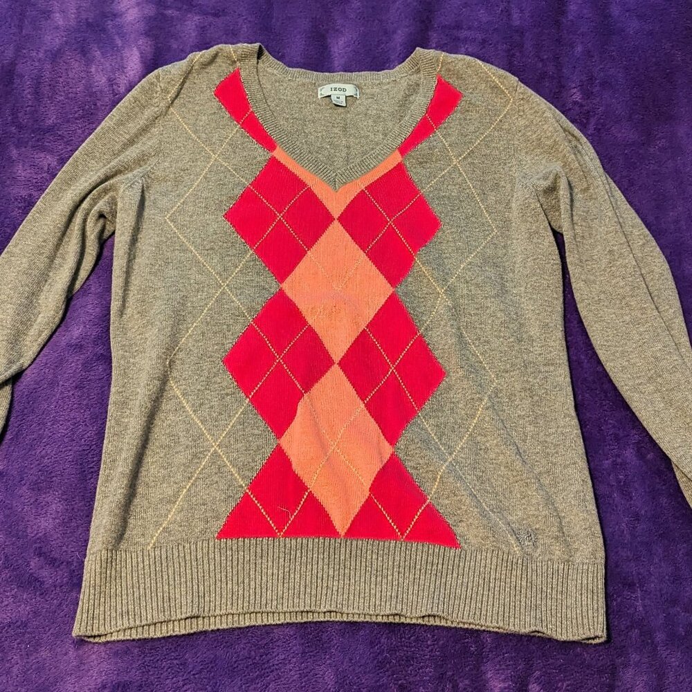 Izod Argyle sweater